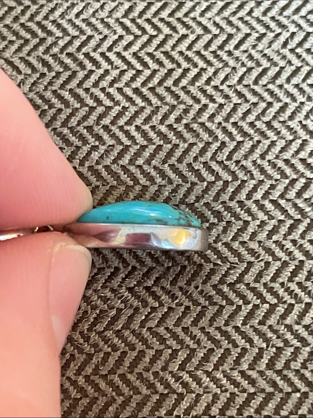 Heng Ngai Sterling Silver Turquoise Earrings - Picture 7 of 10